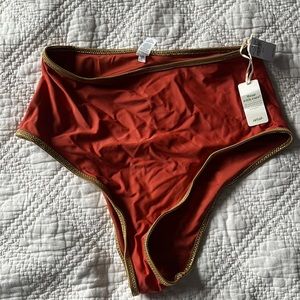 Aerie Cheeky Bikini Bottom, Size Medium